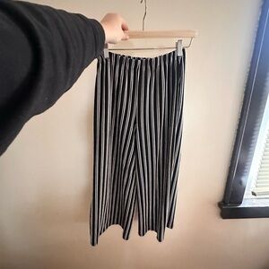 Black and White Striped Colottes